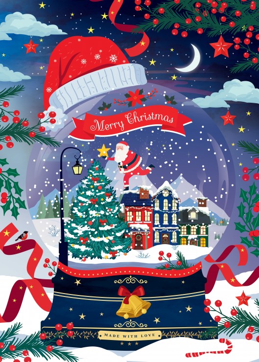 Pieces & Peace Verschneite Weihnachtsdorf 500 Teile Puzzle Pieces-Peace-F-00254 von Pieces & Peace