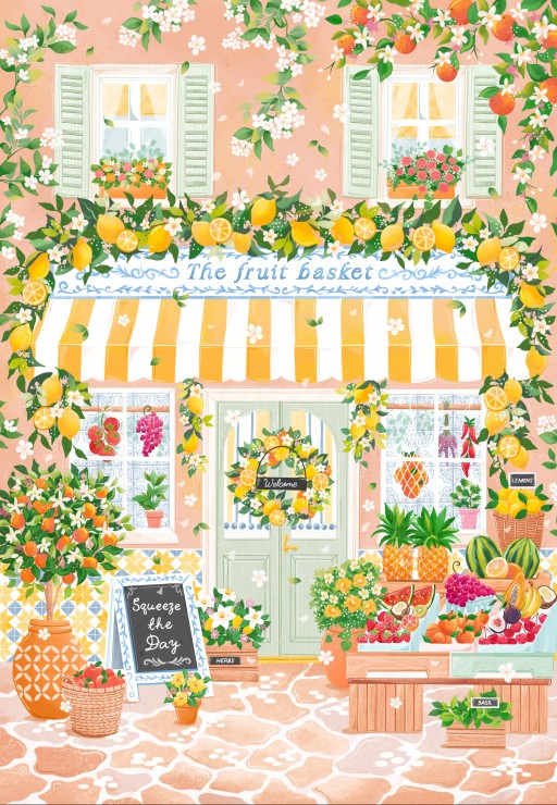 Pieces & Peace Der Obstkorb 1000 Teile Puzzle Pieces-Peace-F-00301 von Pieces & Peace