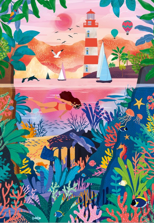 Pieces & Peace Bunter Meeresgrund 1000 Teile Puzzle Pieces-Peace-F-00180 Pieces & Peace Bunter Meeresgrund 1000 Teile Puzzle Pieces-Peace-F-00180 von Pieces & Peace