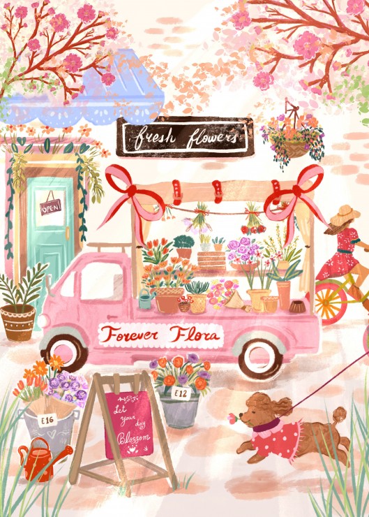 Pieces & Peace Forever Flora, Blumenwagen 500 Teile Puzzle Pieces-Peace-F-00210 Pieces & Peace Forever Flora, Blumenwagen 500 Teile Puzzle Pieces-Peace-F-00210 von Pieces & Peace
