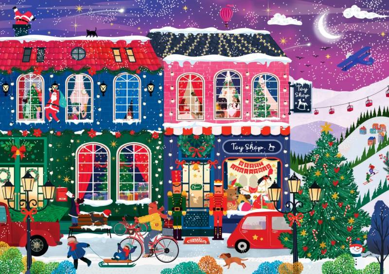 Pieces & Peace Frohe Weihnachten 2000 Teile Puzzle Pieces-Peace-F-00267 von Pieces & Peace