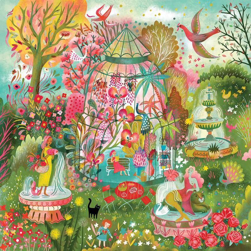 Pieces & Peace Greenhouse Fountains 1000 Teile Puzzle Pieces-Peace-F-00218 von Pieces & Peace