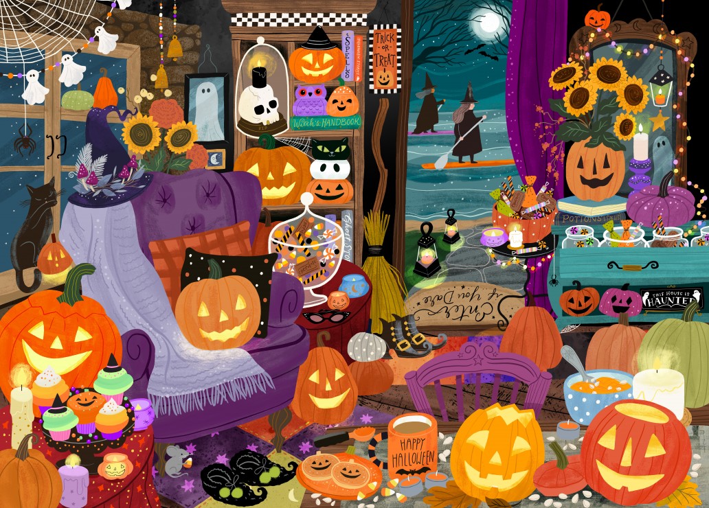 Pieces & Peace Halloween-Hexenstunde 1500 Teile Puzzle Pieces-Peace-F-00248 Pieces & Peace Halloween-Hexenstunde 1500 Teile Puzzle Pieces-Peace-F-00248 von Pieces & Peace