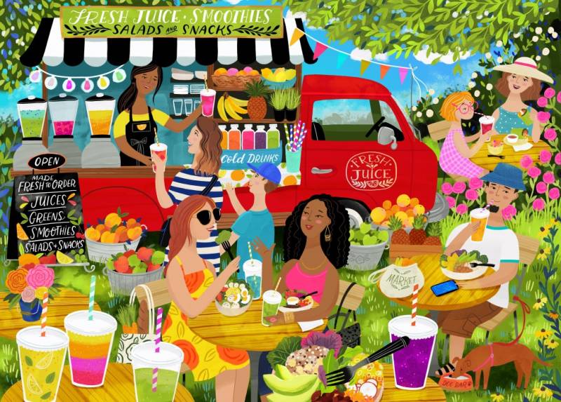 Pieces & Peace Juice Truck 1500 Teile Puzzle Pieces-Peace-F-00290 von Pieces & Peace