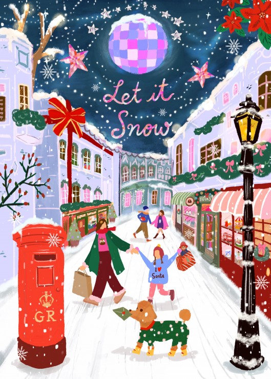 Pieces & Peace Let it Snow - London 500 Teile Puzzle Pieces-Peace-F-00256 von Pieces & Peace