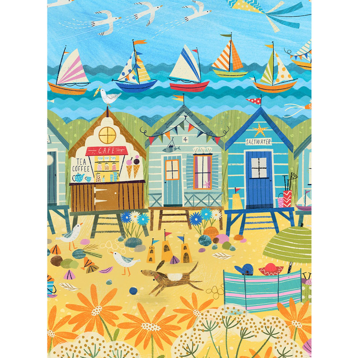 Pieces & Peace Mini-Puzzle 96 Teile – Mini Beach Huts - Pieces & Peace Mini-Puzzle 96 Teile – Mini Beach Huts - von Pieces & Peace