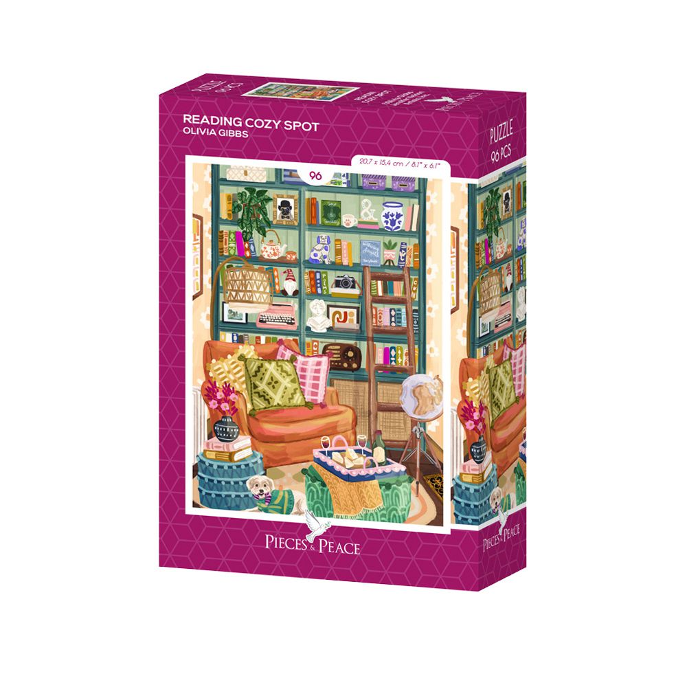 Pieces & Peace Mini-Puzzle 96 Teile - Reading Cozy Spot - Pieces & Peace Mini-Puzzle 96 Teile - Reading Cozy Spot - von Pieces & Peace