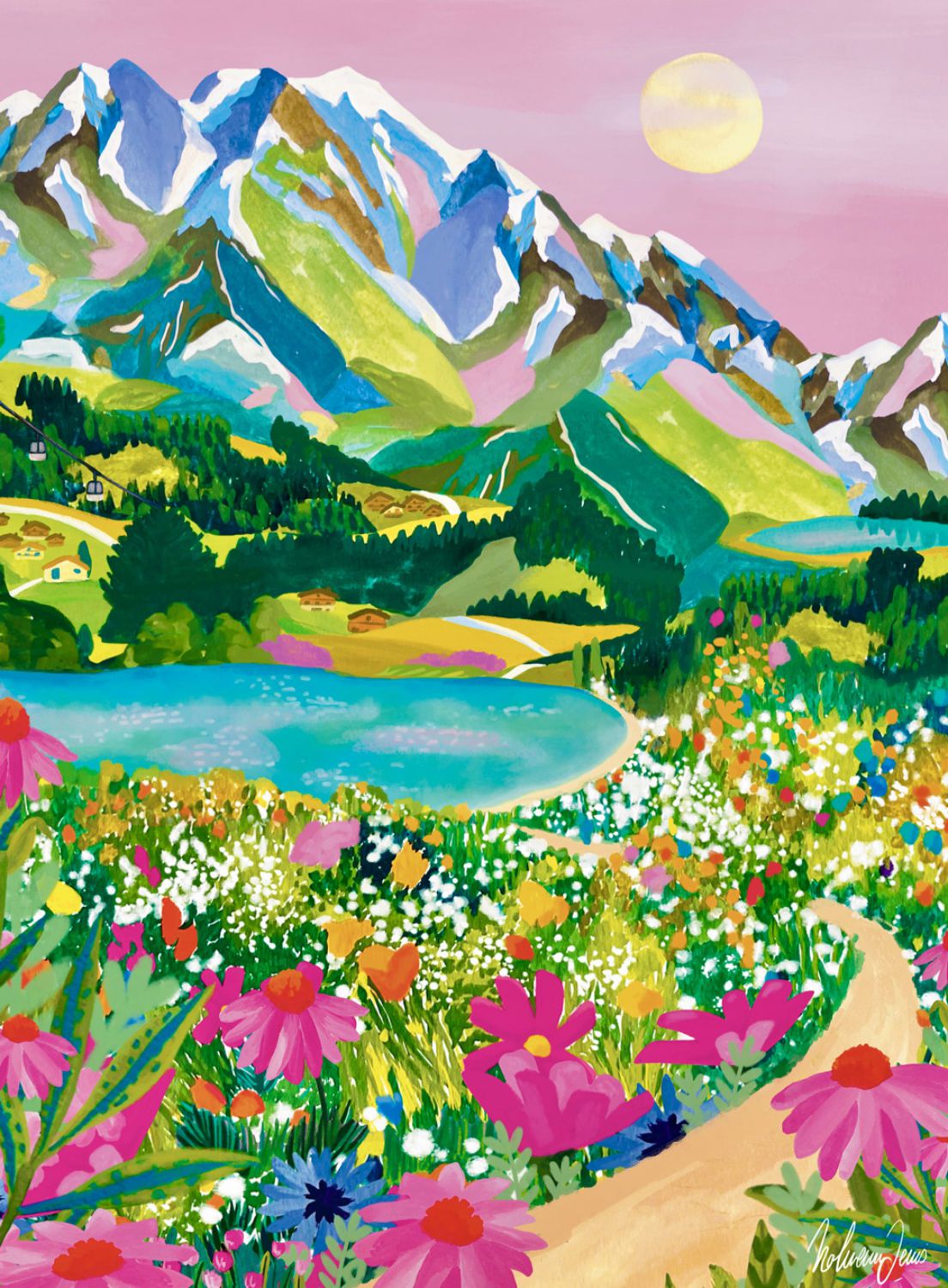Pieces & Peace Mini-Puzzle 96 Teile – Sonnenaufgang über den Alpen - Pieces & Peace Mini-Puzzle 96 Teile – Sonnenaufgang über den Alpen - von Pieces & Peace