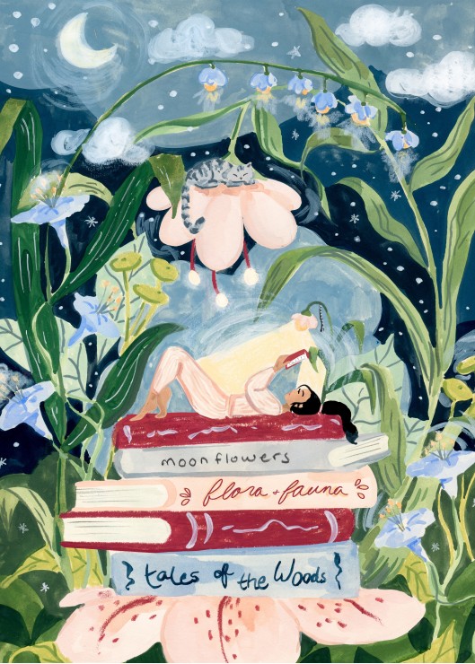 Pieces & Peace Nachtlektüre 500 Teile Puzzle Pieces-Peace-F-00296 von Pieces & Peace