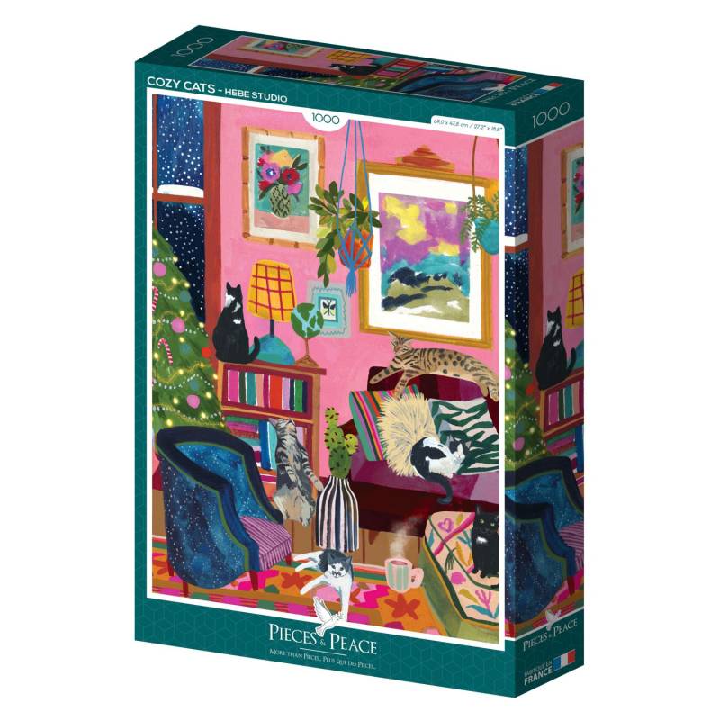 Pieces & Peace Puzzle 1000 Teile - Cozy Cats - Pieces & Peace Puzzle 1000 Teile - Cozy Cats - von Pieces & Peace