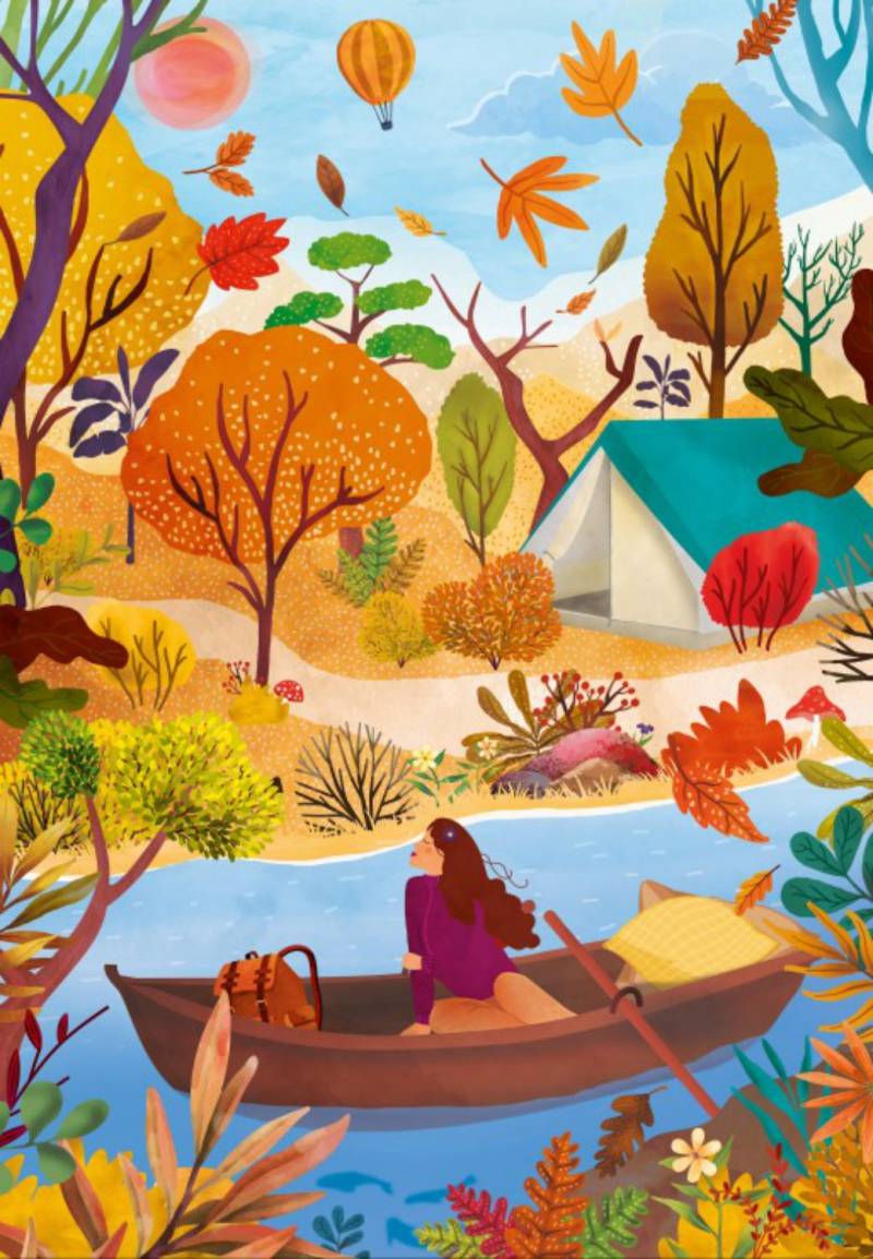 Pieces & Peace Puzzle 1000 Teile – Farben des Herbstes - von Pieces & Peace