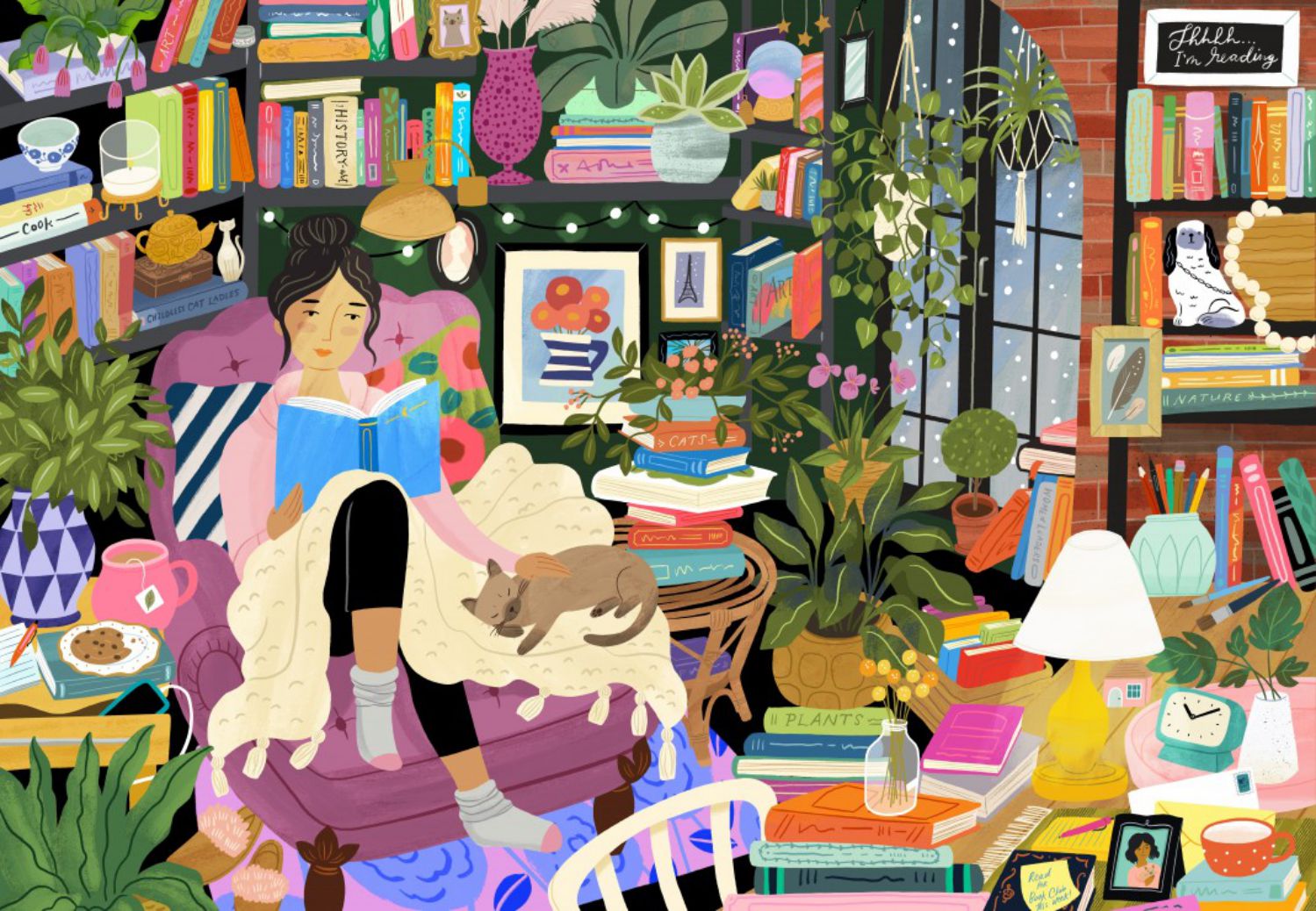 Pieces & Peace Puzzle 1000 Teile – Leseecke - von Pieces & Peace