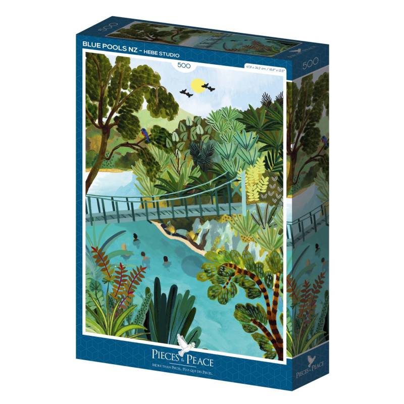 Pieces & Peace Puzzle 500 Teile - Blue Pools NZ - Pieces & Peace Puzzle 500 Teile - Blue Pools NZ - von Pieces & Peace