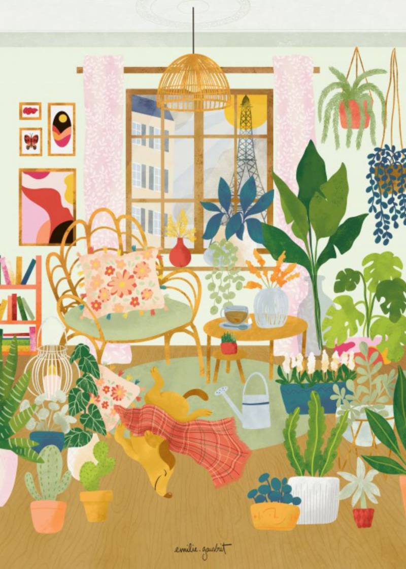 Pieces & Peace Puzzle 500 Teile – Cosy Interior - von Pieces & Peace