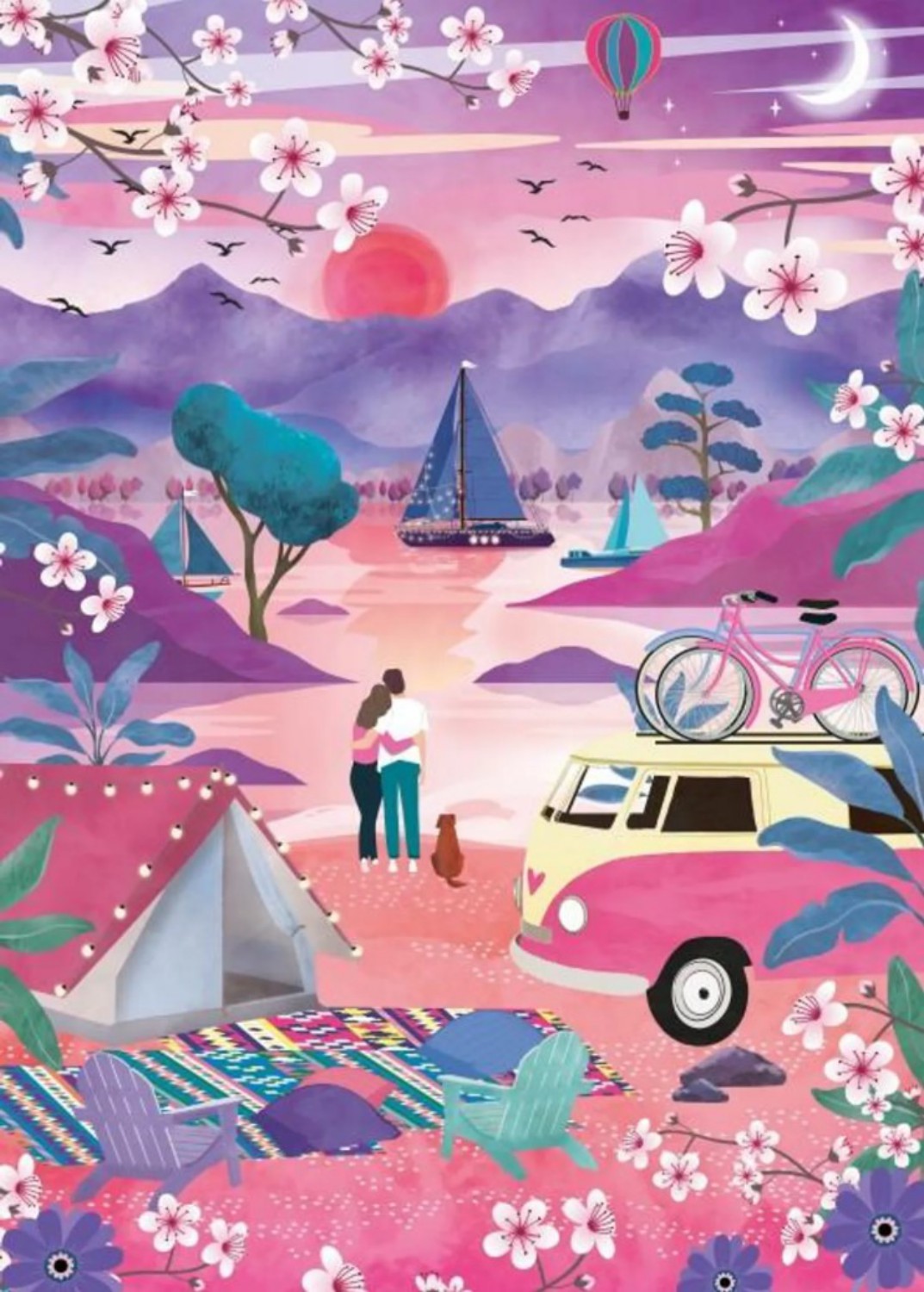 Pieces & Peace Puzzle 500 Teile – Escapade Printaniere - von Pieces & Peace