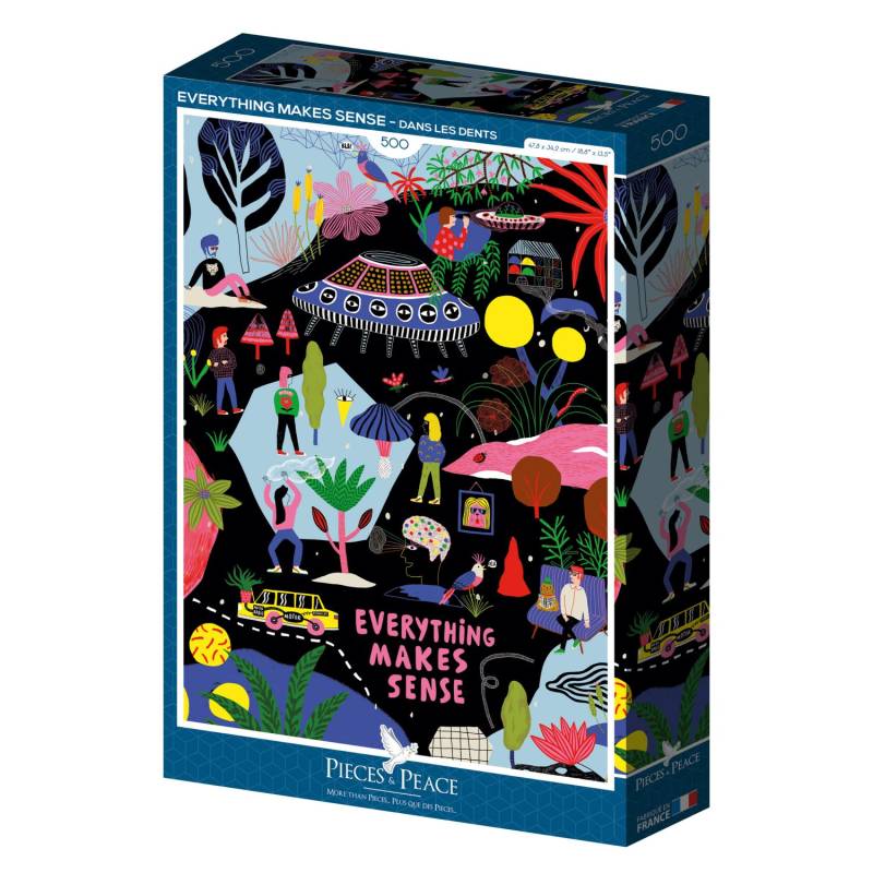 Pieces & Peace Puzzle 500 Teile - Everything Makes Sense - von Pieces & Peace