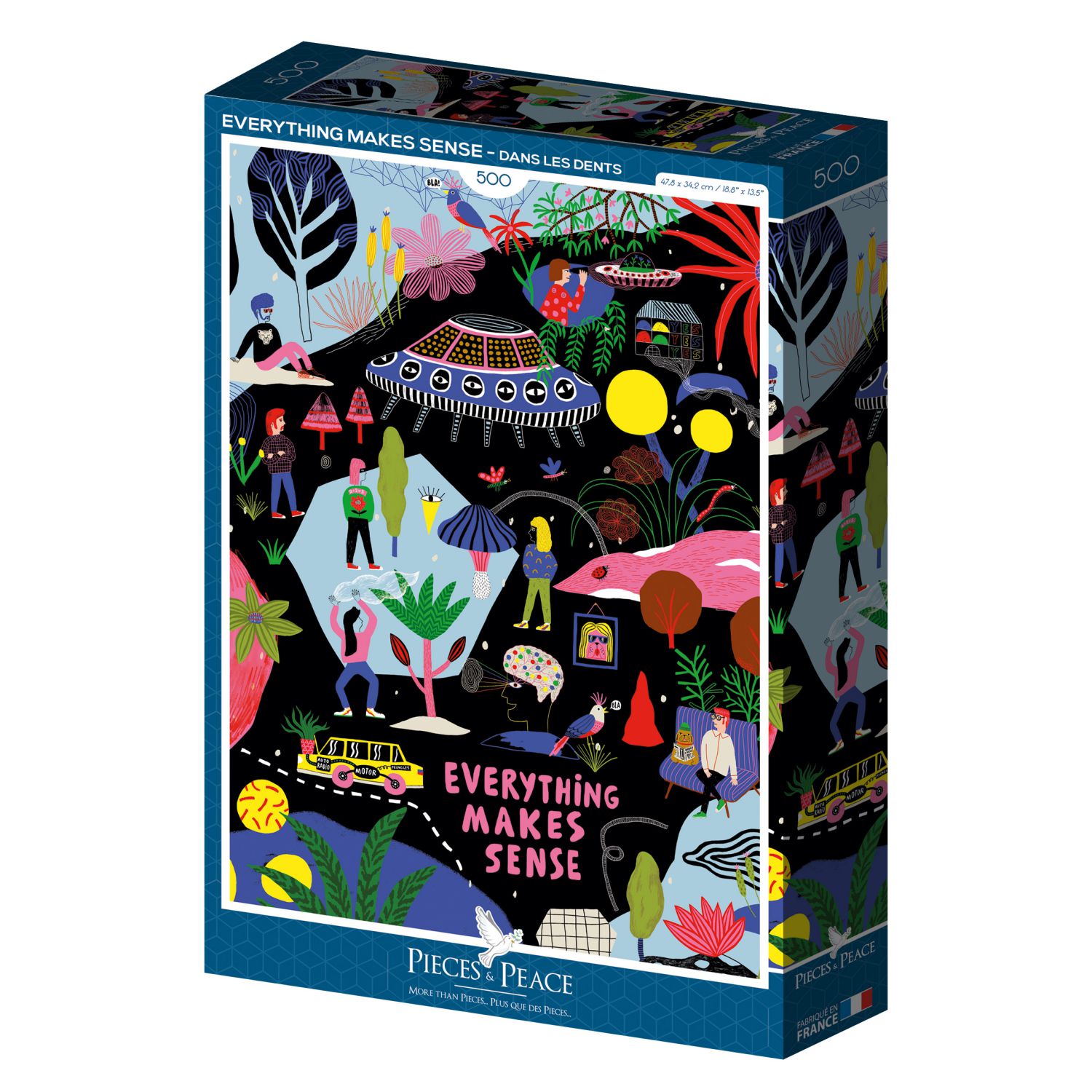Pieces & Peace Puzzle 500 Teile - Everything Makes Sense - von Pieces & Peace