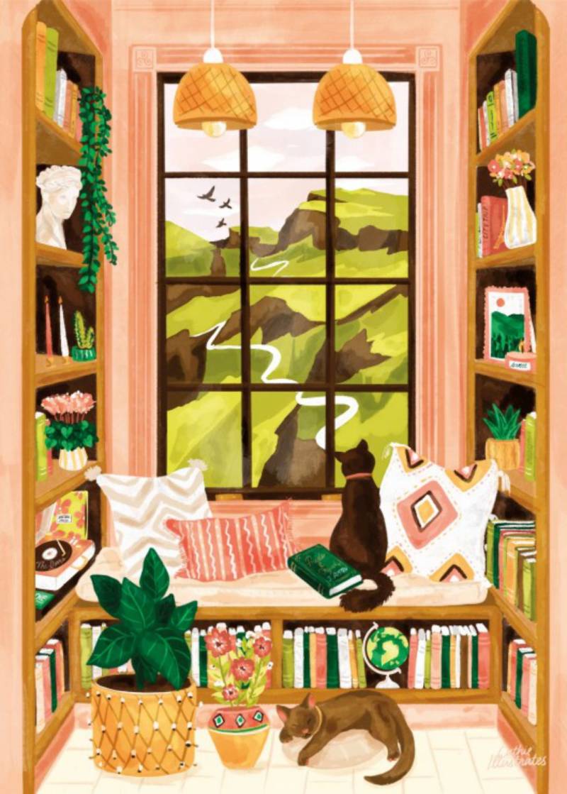 Pieces & Peace Puzzle 500 Teile – Flüstern auf den Hügeln - von Pieces & Peace