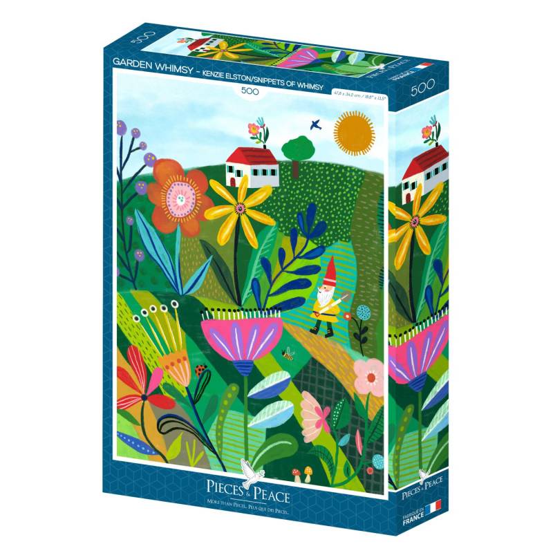 Pieces & Peace Puzzle 500 Teile - Garden Whimsy - von Pieces & Peace