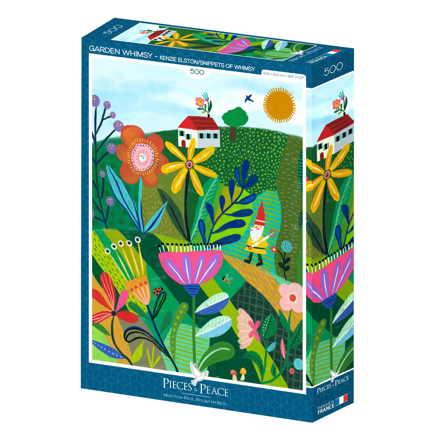 Pieces & Peace Puzzle 500 Teile - Garden Whimsy - von Pieces & Peace