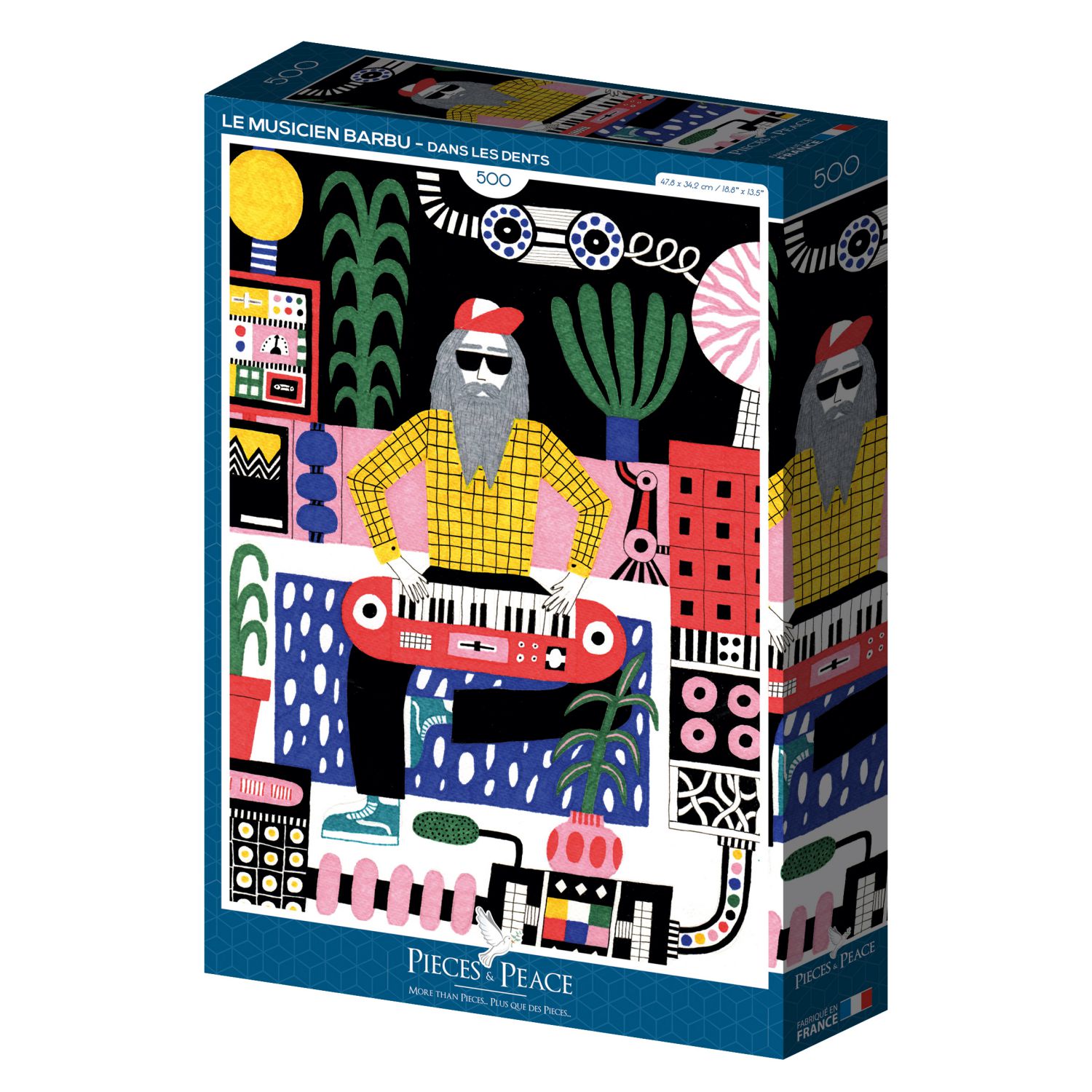 Pieces & Peace Puzzle 500 Teile - Le Musicien Barbu - von Pieces & Peace