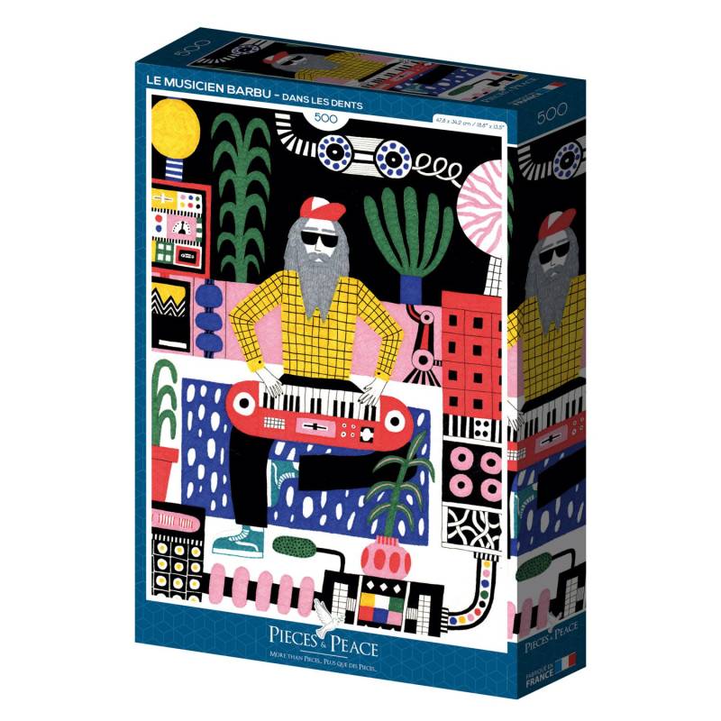 Pieces & Peace Puzzle 500 Teile - Le Musicien Barbu - Pieces & Peace Puzzle 500 Teile - Le Musicien Barbu - von Pieces & Peace