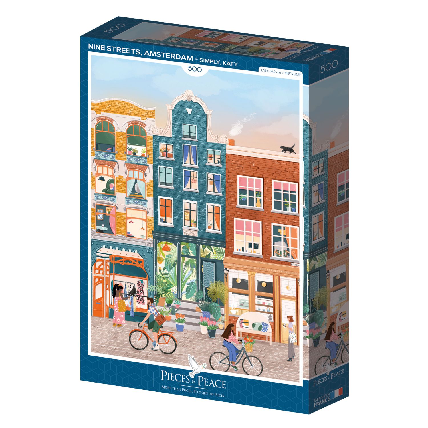 Pieces & Peace Puzzle 500 Teile - Nine Streets, Amsterdam - Pieces & Peace Puzzle 500 Teile - Nine Streets, Amsterdam - von Pieces & Peace
