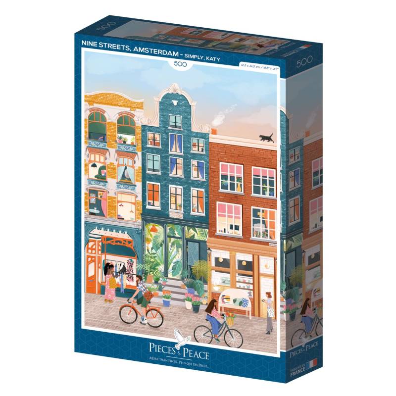 Pieces & Peace Puzzle 500 Teile - Nine Streets, Amsterdam - Pieces & Peace Puzzle 500 Teile - Nine Streets, Amsterdam - von Pieces & Peace