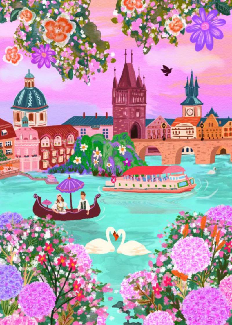 Pieces & Peace Puzzle 500 Teile – Prag, Tschechische Republik - Pieces & Peace Puzzle 500 Teile – Prag, Tschechische Republik - von Pieces & Peace