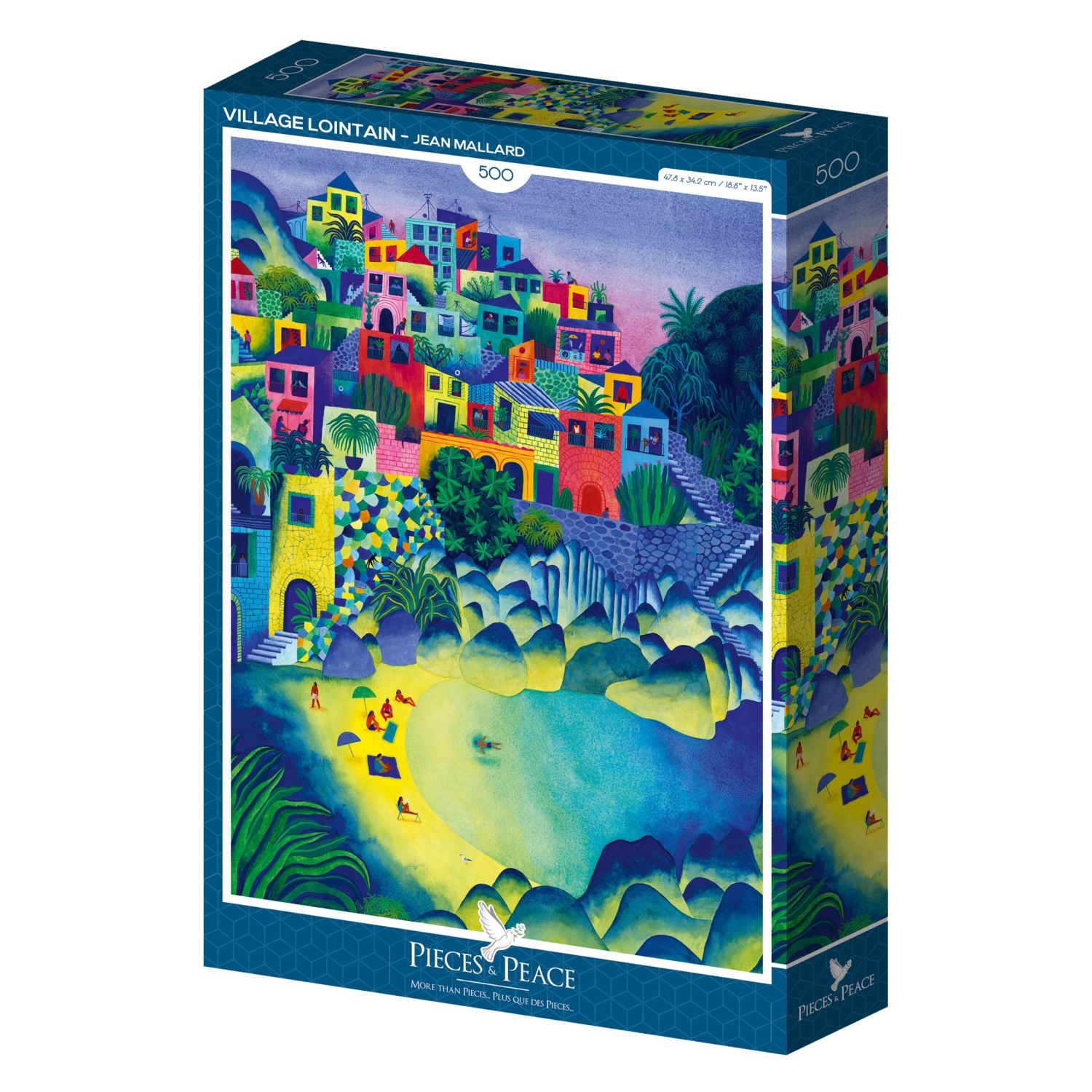 Pieces & Peace Puzzle 500 Teile - Village Lointain - Pieces & Peace Puzzle 500 Teile - Village Lointain - von Pieces & Peace