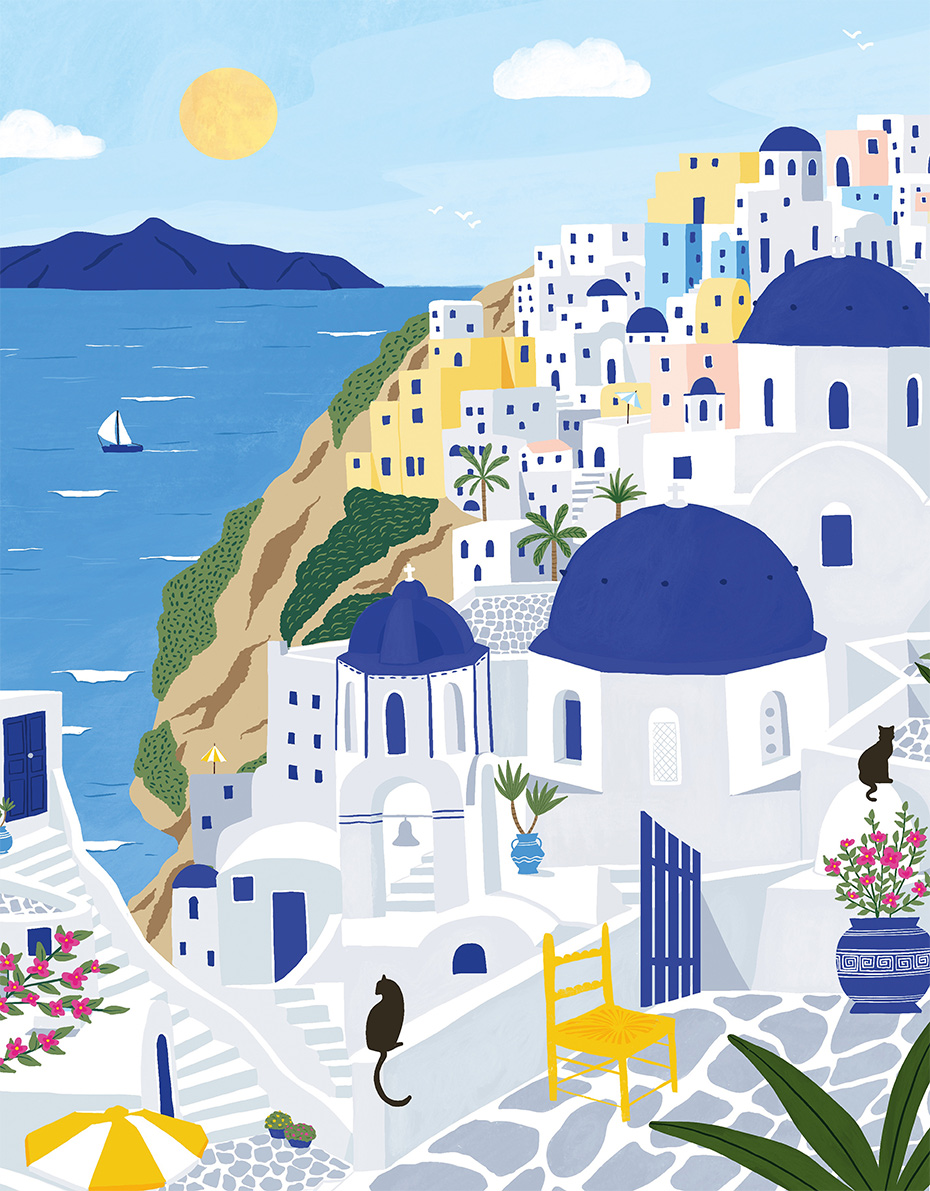Pieces & Peace Santorini 500 Teile Puzzle Pieces-and-Peace-0094 von Pieces & Peace