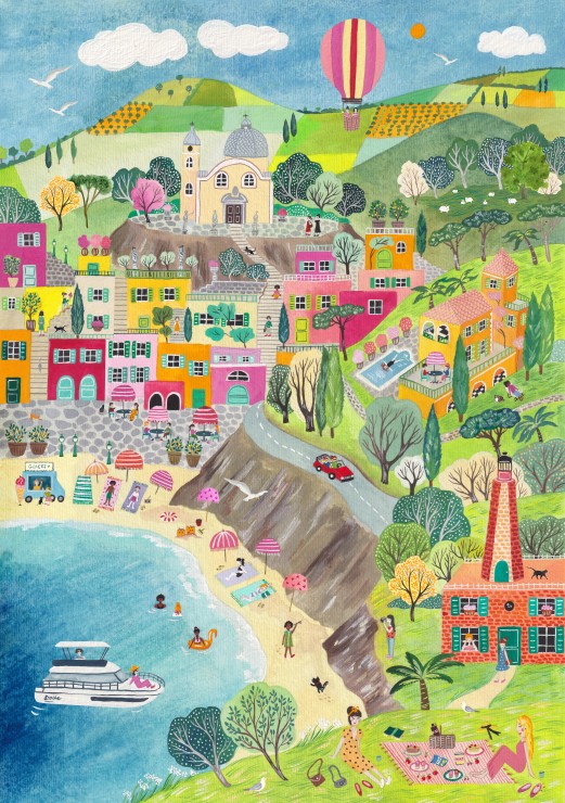 Pieces & Peace Spaziergang in Italien 2000 Teile Puzzle Pieces-Peace-F-00217 von Pieces & Peace