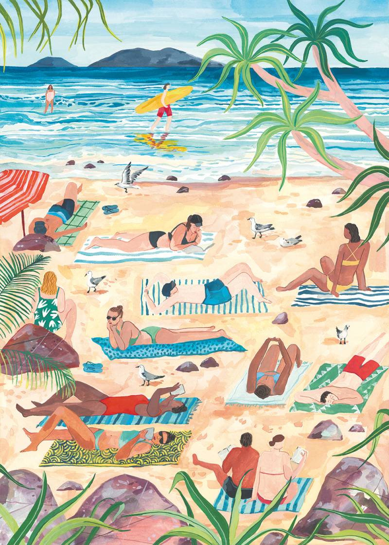 Pieces & Peace Tag am Strand 1000 Teile Puzzle Pieces-Peace-F-00020 von Pieces & Peace