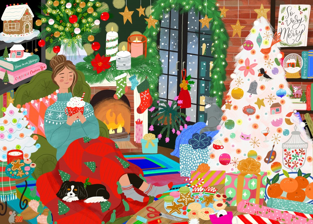Pieces & Peace Weihnachtsecke 1500 Teile Puzzle Pieces-Peace-F-00264 von Pieces & Peace