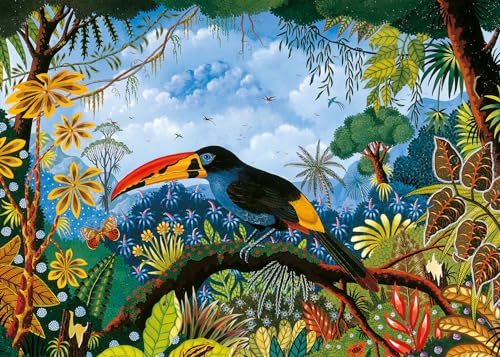 Puzzle mit 1000 Teilen, Tukanblau, hergestellt in Frankreich, Gemälde von Alain Thomas Puzzle mit 1000 Teilen, Tukanblau, hergestellt in Frankreich, Gemälde von Alain Thomas von Pieces & Peace