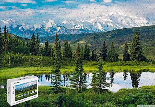 500-teiliges Puzzle – Alaska-Serie, schöne Berglandschaft, Holzmaterialien, 50,6 x 39,9 cm 500-teiliges Puzzle – Alaska-Serie, schöne Berglandschaft, Holzmaterialien, 50,6 x 39,9 cm von PigBangbang