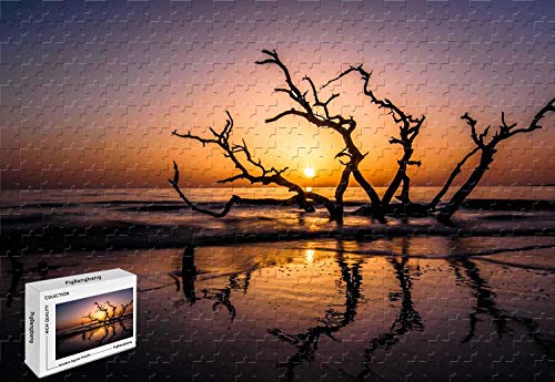500-teiliges Puzzle – Treibholz Strand Jekyll Island Georgien, bunte Kunstbilder, 52,1 x 38,1 cm 500-teiliges Puzzle – Treibholz Strand Jekyll Island Georgien, bunte Kunstbilder, 52,1 x 38,1 cm von PigBangbang