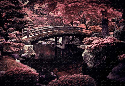 Japanisches 500-teiliges Puzzle, Kirschblütenbrücke, 500 Teile, 50,6 x 39,1 cm, Holzpuzzle Japanisches 500-teiliges Puzzle, Kirschblütenbrücke, 500 Teile, 50,6 x 39,1 cm, Holzpuzzle von PigBangbang