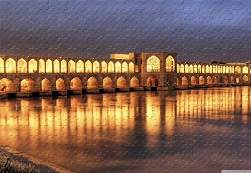 Khaju Brücke bei Dämmerung Isfahan Iran 500 Teile Puzzle 500 Teile Puzzle 50,6 x 39,1 cm Holzpuzzle handgefertigt schwierig entwickelnde Intelligenzspiele Khaju Brücke bei Dämmerung Isfahan Iran 500 Teile Puzzle 500 Teile Puzzle 50,6 x 39,1 cm Holzpuzzle handgefertigt schwierig entwickelnde Intelligenzspiele von PigBangbang