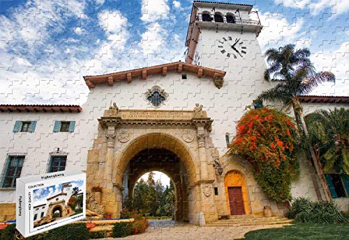 Puzzle mit 500 Teilen – County Courthouse Santa Barbara California USA Travel Premium Lindenholz Materialien, helle Farbe, 50 x 39 cm Puzzle mit 500 Teilen – County Courthouse Santa Barbara California USA Travel Premium Lindenholz Materialien, helle Farbe, 50 x 39 cm von PigBangbang
