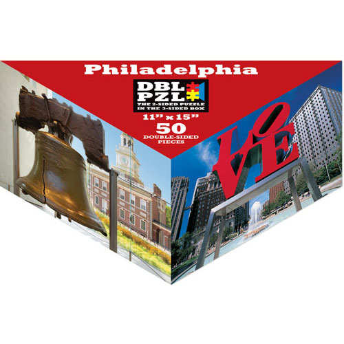 Pigment & Hue, INC Beidseitiges Puzzle - Philadelphia 50 Teile Puzzle Pigment-and-Hue-DBLPHL-00817 von Pigment & Hue, INC