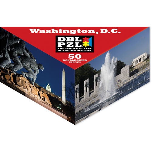 Pigment & Hue, INC Beidseitiges Puzzle - Washington D.C. 50 Teile Puzzle Pigment-and-Hue-DBLWDC-00918 von Pigment & Hue, INC