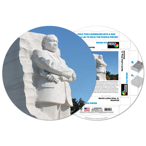 Pigment & Hue, INC Fertiges Rundpuzzle - Martin Luther King Memorial 140 Teile Puzzle Pigment-and-Hue-RMLK-41213 von Pigment & Hue, INC