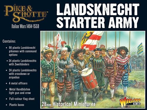 PIKE & SHOTTE Warlord Games, Pike and Shotthe - Landsknecht Starter Army, Wargaming Miniatures É von Warlord Games