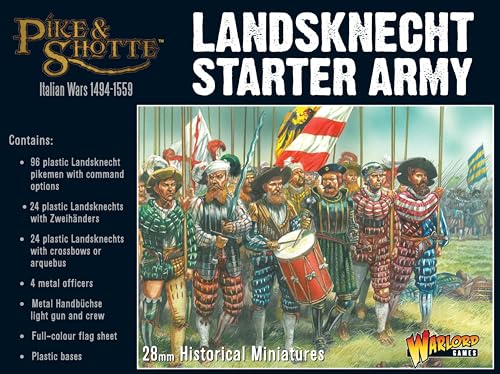 PIKE & SHOTTE Warlord Games, Pike and Shotthe - Landsknecht Starter Army, Wargaming Miniatures É von Warlord Games