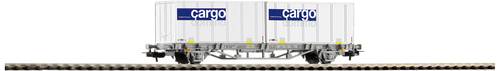 Piko H0 58732 H0 Postcontainerwagen mit 2x 20`Container Cargo Domino der SBB 2x 20`Cargo Domino von Piko H0