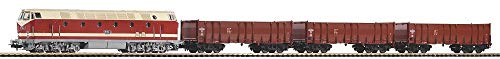 Piko 57138 Start-Set Güterzug BR 119 DR + 3 Wg. Bettung IV von Piko