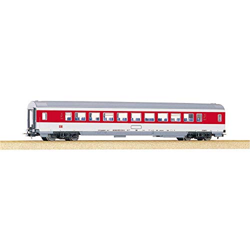Piko 57610 - Personenwagen 1.Kl. IC + rotes Fensterband, Weiß/Rot von Piko