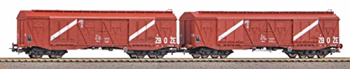Piko 58233 2er Set GED. Güterwagen 401Ka Gags-tx PKP Ep.IV, rotbraun von Piko