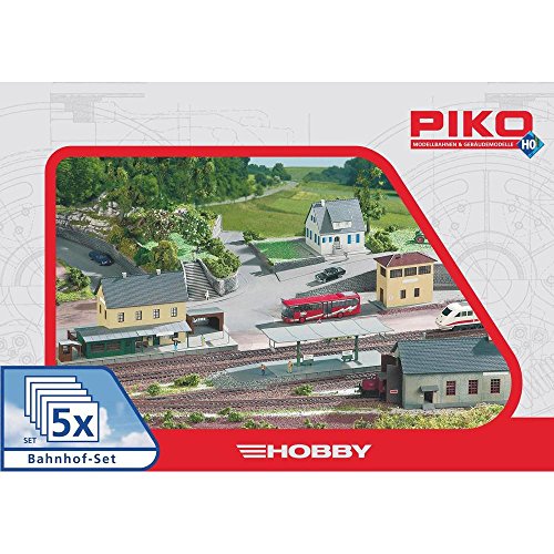 Piko H0 61923 H0 5teiliges Bahnhof-Set von Piko